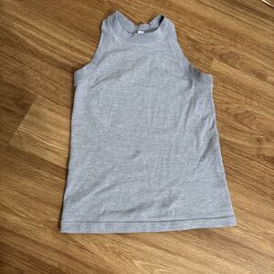Athleta Women’s Workout Tank Top High Neck Gray Neutral Size Small Athletic